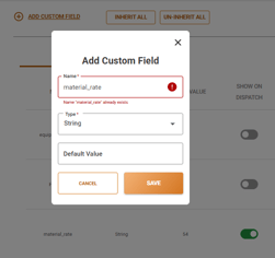 custom fields