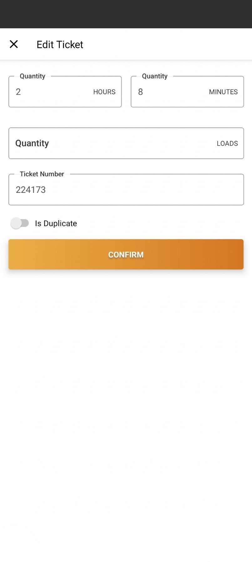 Edit hourly-per-day ticket without loads on mobile
