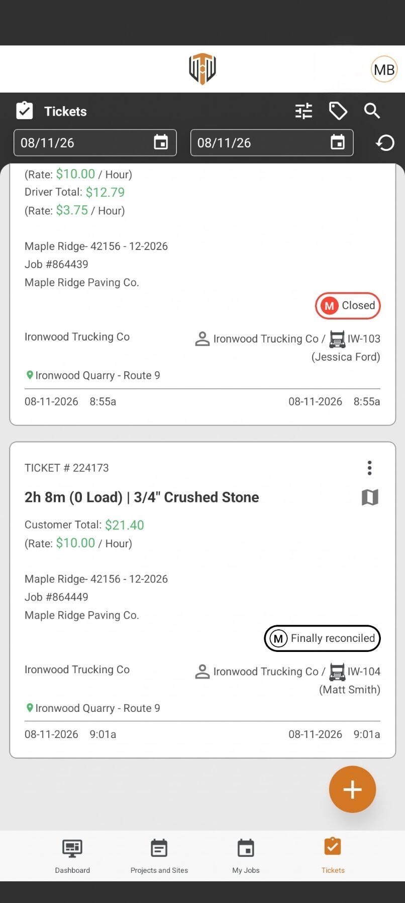 Reconcile hourly-per-day ticket without loads on mobile